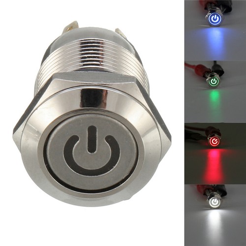 12v 12mm led drucktaster - 12v,