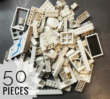 Lego ® Steine WEIß 50 STÜCK / Red Basic Bausteine Zubehör Ersatzteile Gebraucht