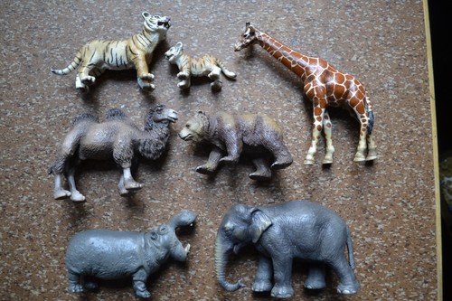Wildtiere schleich gummi - wildtiere,