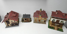 4 Gebäude, Vaupe 2x Faller und Vollmer für H0