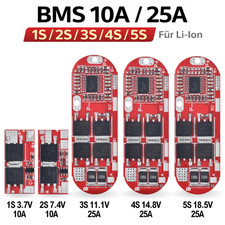 1S 2S 3S 4S 5S 10-25A BMS 3,7V