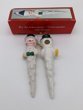 8 x Schneemann zum Hängen Weihnachtsdeko mit Wasserspender