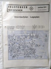 Telefunken Original Service Schaltplan für Partner 600