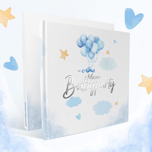 Gästebuch babyparty baby - gästebuch, babyparty,