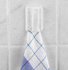 WENKO 2er Set Handtuch Klemmhakenselbstklebend Kunststoff Bad, Küche, Werkstatt 