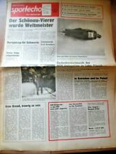 DEUTSCHES SPORTECHO 13. Februar 1978 Bob-WM Rodel-EM Handball-OL Volleyball DDR