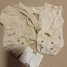 Frühchen Body  Baby Set iobio Gr. 44 Wolle-Seide 2 Stück + 2 Bodyverlängerunng 