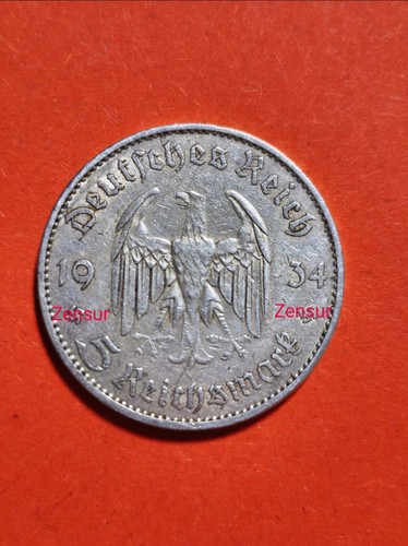 Reichsmark 1934 deutsches - 5,