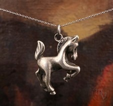 Antiker Anhänger Pferd min 800er Silber  L.3,2cm 10,0g Alt Vintage Second Hand