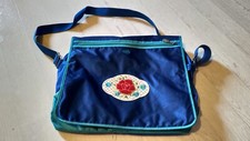 Tasche Umhängetasche Messenger Bag von Oilily blau Satin ca. 40 x 32 cm