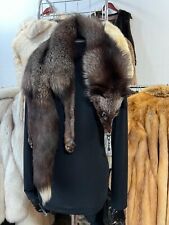 Silberfuchs Fuchs Pelz Umhang Pelzstola Kragen Fox Real Fur Collar Volpe Stole