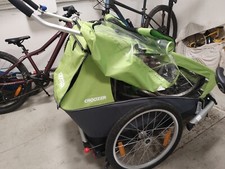 Croozer Fahrradanhänger 2-Sitzer grün gebraucht Top Zustand 