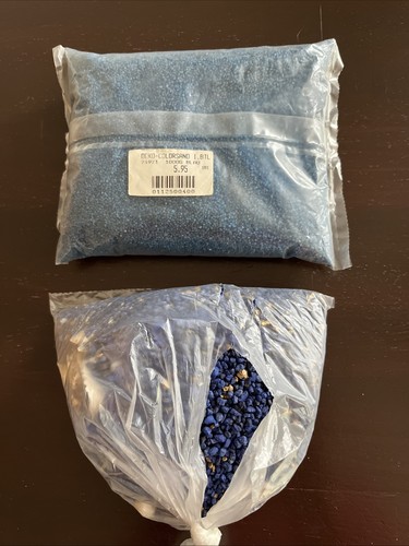Farbsand blau 1kg - 2,