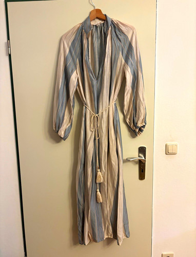 Midi kleid gestreift - midi,