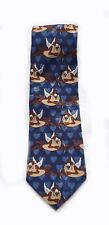 Original LOONEY TUNES Tasmanischer Teufel Blau VINTAGE 1997 Krawatte Schlips