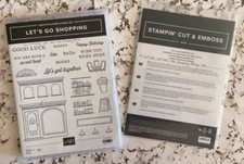 Stampin' Up! Lets Go Shopping Stempel & Stanzenset Ladenfront Bäckerei UK Verkäufer 3207