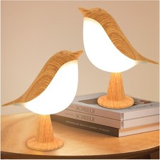 Nachttischlampe Tischlampe LED kabellos dimmbar Vogel Design Kinder