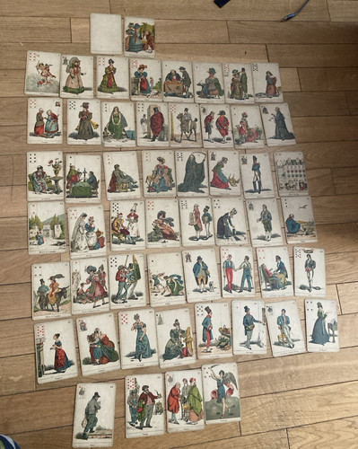 Vintage antike jeux - de, karten