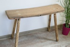 Alte Eichenbank 75cm Holzbank Natur Sitzbank Gartenbank