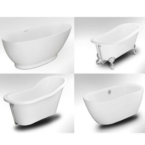 Freistehende badewanne design - freistehende,