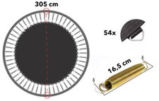 Trampolin sprungtuch 305 für - sprungtuch,