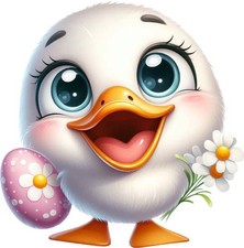 Aquarell Ostern Ente Wandbild