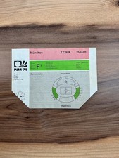 Ticket Eintrittskarte WM World