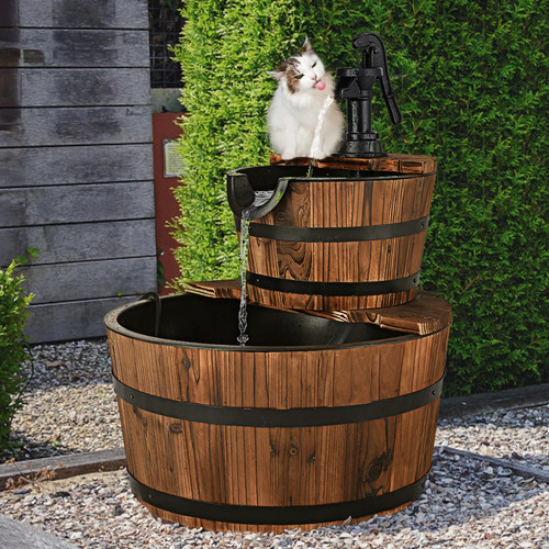 Gartenbrunnen holz brunnen - holz,
