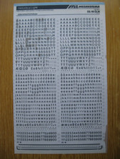 1/2 x Mecanorma Upp/Low/Num