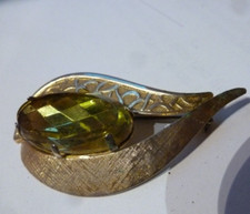 Vintage Brosche - Goldfarben -