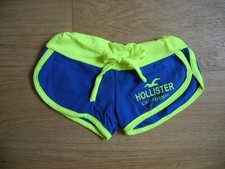 Hollister Sweatshorts Baumwollshorts  116 122 blau neongelb kurze Hose Kinder