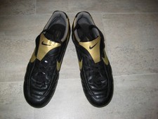 Herrenfußballschuhe, Gr.44,schwarz-gold, Nike R10 Ronaldinho, Leder