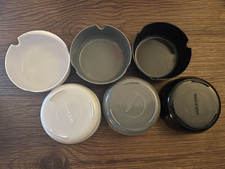 Aschenbecher Set 6 Stück Melamin rund Outdoor 3 Farben stapelbar