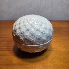 MEISSEN PORZELLAN RELIEF KUGELDOSE 1. WAHL DECKELDOSE sehr Selten