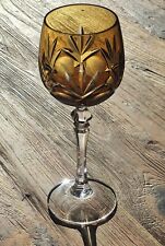 WMF Cabinet, Bleikristall Prunk Römer, 70er Jahre Farbton: Bernstein  RAR