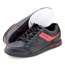 Herren Bowlingschuhe Dexter Drew schwarz rot für Rechts- und Linkshänder