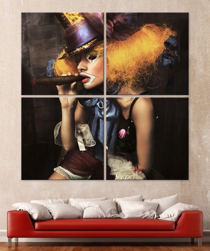 Smoking sexy clown - smoking,