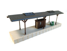 Vollmer - Bahnsteig Schuppen Dach - Spur N - Gebäude Häuser Haus --- COK 485