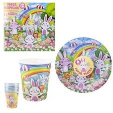 Osterparty Tischgeschirr Papierteller, Becher Und Servietten - Artikel Wählen