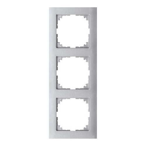 Merten rahmen 3fach aluminium - merten,