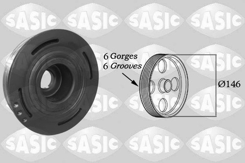 Sasic 2154013 riemenscheibe - sasic,