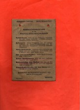 Alte Bedienungsanleitung :Gutschein Tasche Protos Wäscheschleuder Fa Siemens