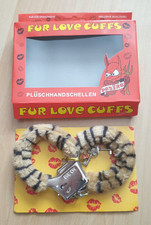 * NEU & OVP / Plüsch Handschellen mit Fellbesatz / Fasching & Karneval *
