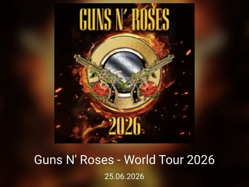 Guns roses world - world, 2026