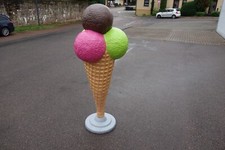 Eistüte 4 Kugeln + Ständer