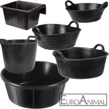 Gummi Futtertrog 11-32 Liter Gummitrog Weidetrog Wassertrog Pferdetrog Eimer