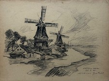 Kohle Zeichnung 1960 Karl