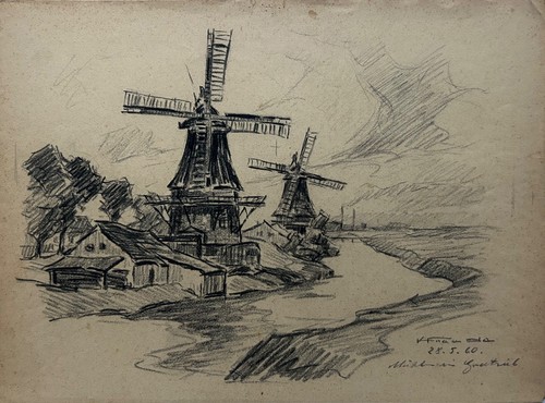 Kohle zeichnung 1960 - kohle, karl
