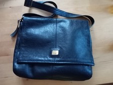 Handtasche Schultertasche groß Echt-Leder PICARD schwarz 33 x 29 x 7 cm Vintage