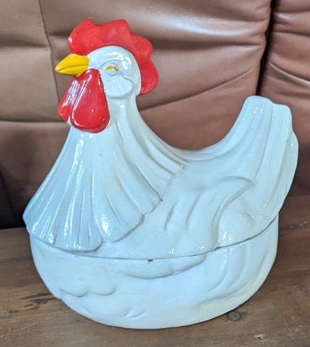 Vintage huhn henne auf - henne, nest